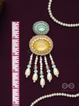 Ilvaka- The Celestial Enigma- Pearls and Stones Embroidered Earrings