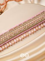 Architam- Beautifuly Decorated- Pearls, Lace and Sequins Embroidered Choker Necklace