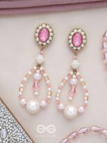 Drapsa- Drops of Rain- Pearls and Stones Embroidered Earrings