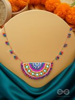Aatapya - The Bright Sunshine - Mirrors, Resham And Beads Hand Embroidered Neckpiece