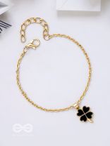 The Ebony Bud- Golden Embellished Bracelet