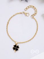 The Ebony Bud- Golden Embellished Bracelet