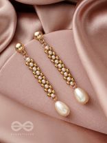 The Golden Path - Golden Pearl Earrings