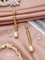 The Golden Path - Golden Pearl Earrings