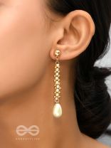 The Golden Path - Golden Pearl Earrings