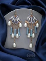 Star Gazing- Golden Pearl Earrings