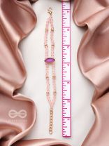 The Lavender Grove- Golden Embellished Bracelet