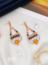 The Tribal Charm - Golden Embellished Earrings