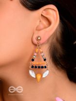 The Tribal Charm - Golden Embellished Earrings