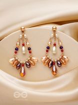 The Jazzy Jive- Golden Embellished Earrings