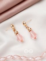 The Coral Dew- Golden Beads Earrings