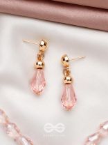 The Coral Dew- Golden Beads Earrings