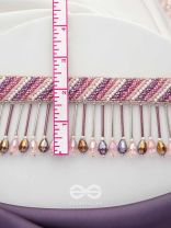 Plaksha - The Tulip Garden - Beads, Cutdana And Glass Drops Hand Embroidered Choker Neckpiece