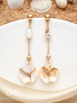 The Beach Spirit- Golden Embellished Earrings