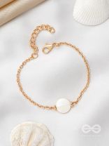 The Snow Crystal- Golden Embellished Bracelet