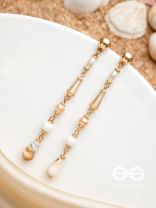 The Dewfall- Golden Embellished Earrings
