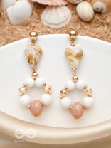 The Sea Jewels- Golden Embellished Earrings