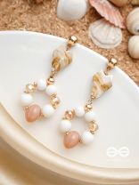 The Sea Jewels- Golden Embellished Earrings