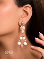 The Sea Jewels- Golden Embellished Earrings