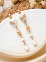 The Rope of Sand- Golden Embellished Earrings