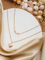 The Shellfish Wish- Golden Layered Necklace With Anti-Tarnish Coating