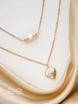 The Shellfish Wish- Golden Layered Necklace With Anti-Tarnish Coating