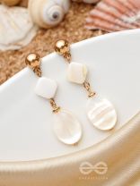 The Moon Illusion- Golden Embellished Earrings