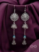Ring a Bell- Oxidised Jhumka Earrings