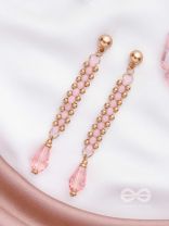 The Rose Vine- Golden Embellished Earrings