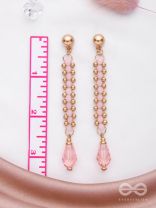 The Rose Vine- Golden Embellished Earrings