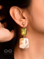 The Sandy Feet- Golden Embellished Earrings