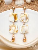 The Mermaid's Treasure- Golden Shell Earrings