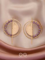 The Golden Sunburst- Golden Beads Earrings