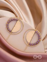 The Golden Sunburst- Golden Beads Earrings