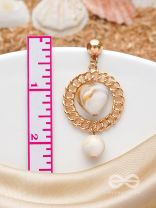 Shining Sun n Sand- Golden Shell Earrings