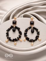 The Twilight Trinket- Golden Embellished Earrings