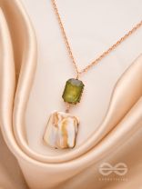 The Sea Goddess- Golden Shell Necklace With Anti-Tarnish Coating 