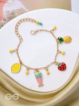 The Fruit Loop- Golden Enamelled Bracelet