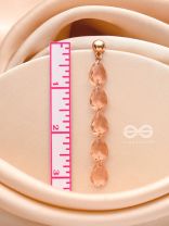 The Rose-Tinted Rains - Golden Embellished Earrings