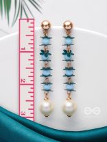 The Lily of the Nile- Golden Pearl Earrings