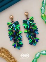 Priyala- The Dewy Bunch- Sequins & Glass Beads Embroidered Earrings