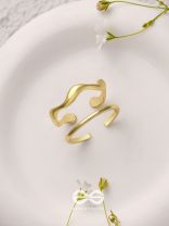 The Sunlit Trails- Golden Set of Two Rings