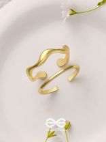 The Sunlit Trails- Golden Set of Two Rings