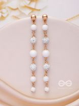 The Ivory Showers- Golden Embellished Earrings
