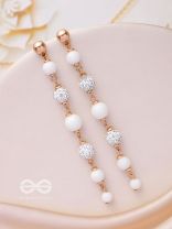 The Ivory Showers- Golden Embellished Earrings