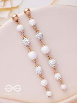 The Ivory Showers- Golden Embellished Earrings