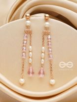 The Lush Grapevine- Golden Pearl Earrings