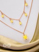 The Sunshine Sparkle- Golden Layered Necklace With Anti-Tarnish Coating 