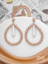 The Moon Dance- Golden Pearl Earrings