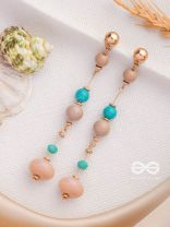 The Glowing Lanterns- Golden Embellished Earrings